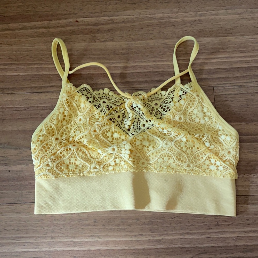 Yellow bralette never worn
